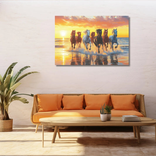 seven horses painting online