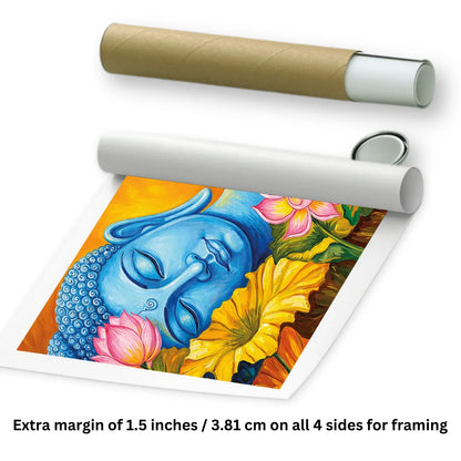 sleeping buddha painting rolled