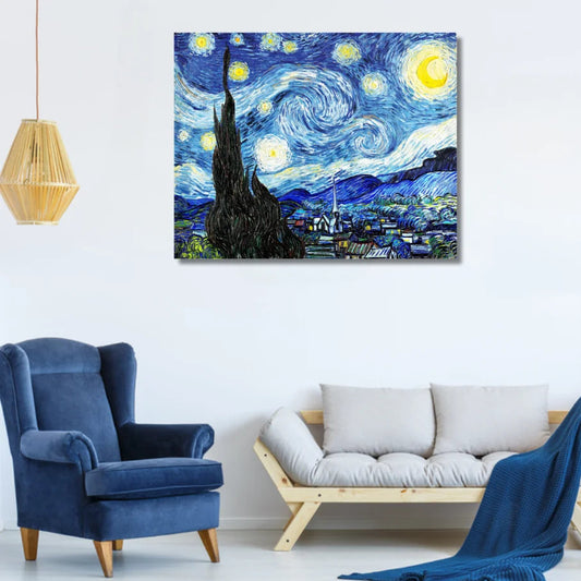 Van Gogh Starry Night Painting for north wall