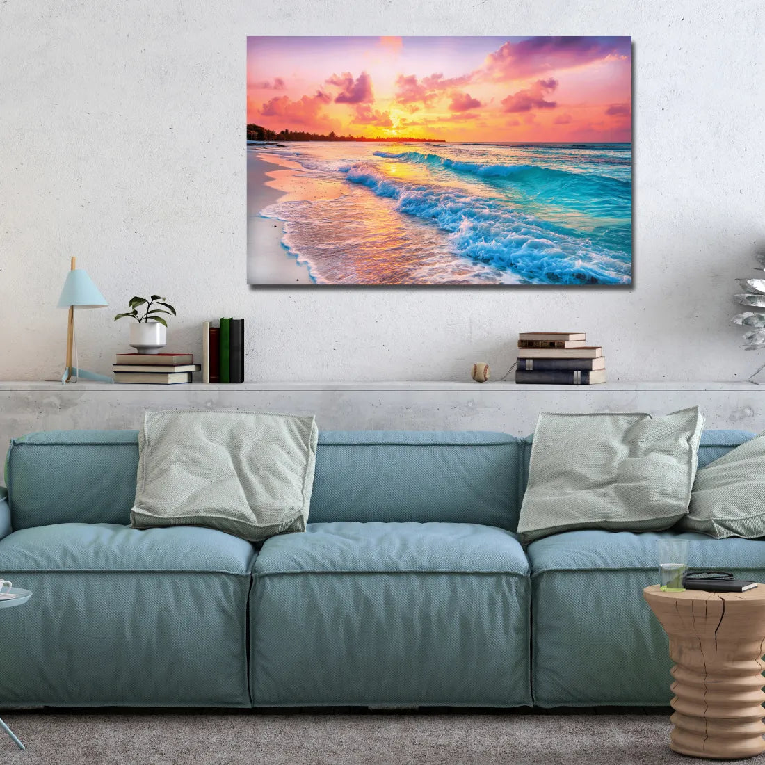 Ocean painting for living room