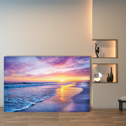 sunset ocean painting