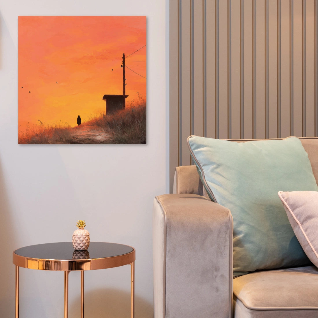 sad painting for home decor