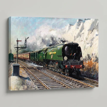 train painting on canvas wall art
