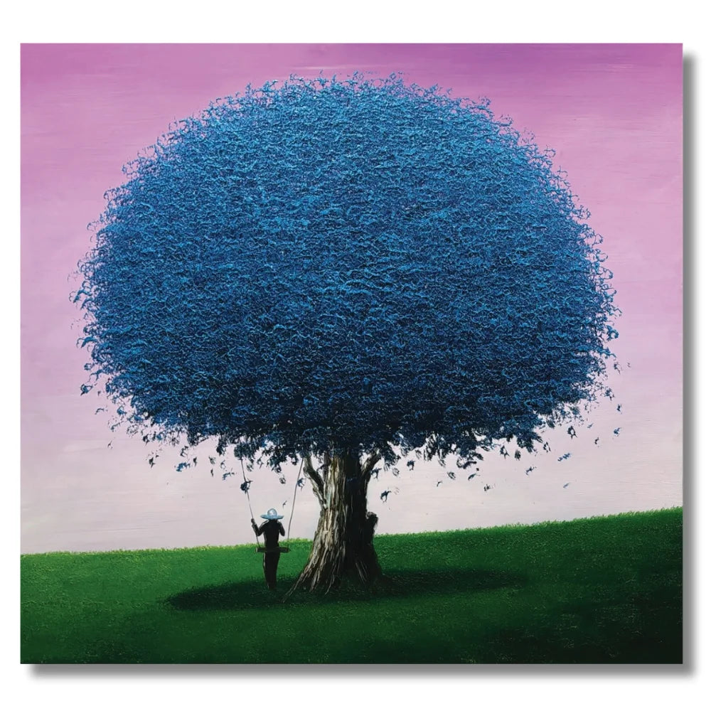 tree wall painting on canvas 