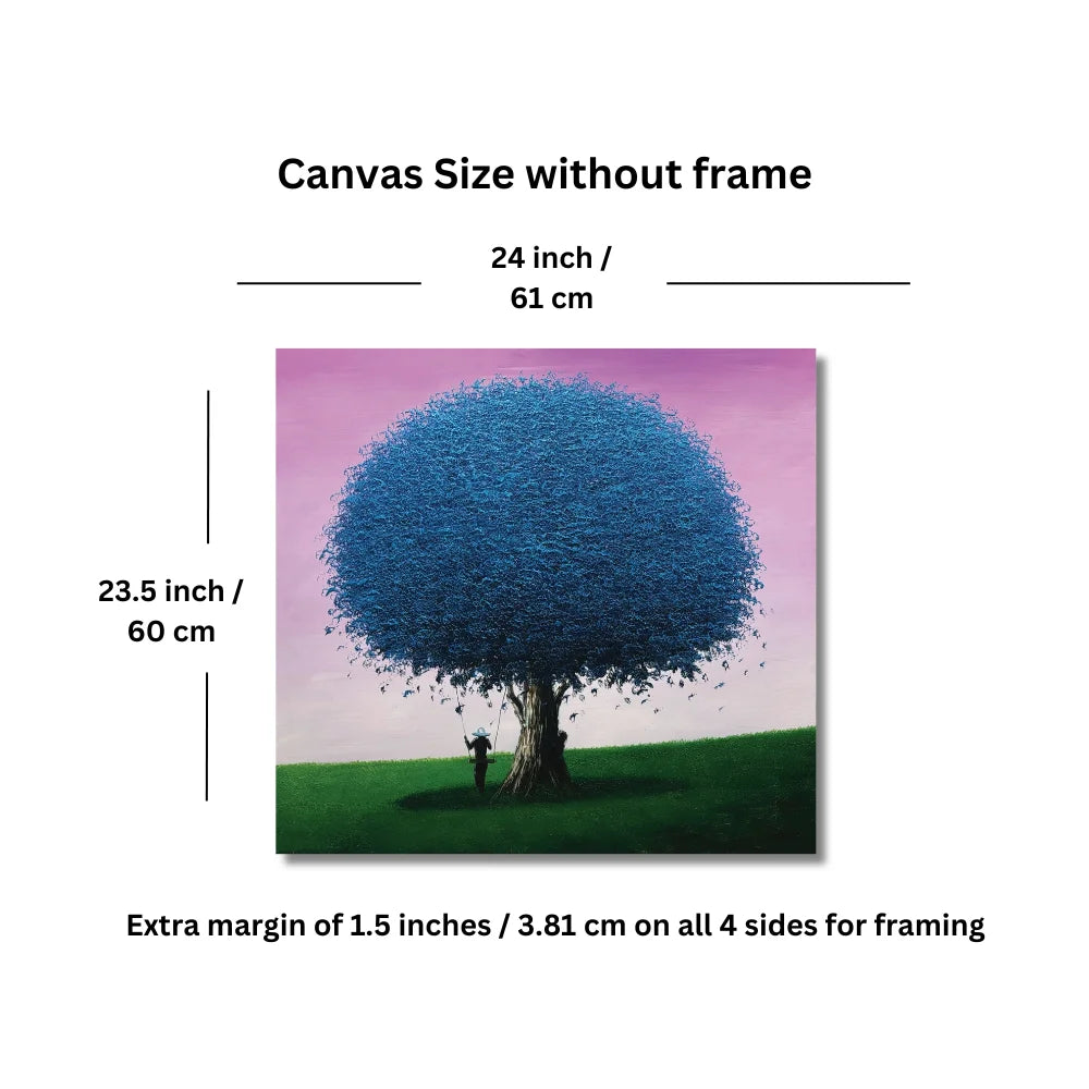 tree wall painting sqaure 