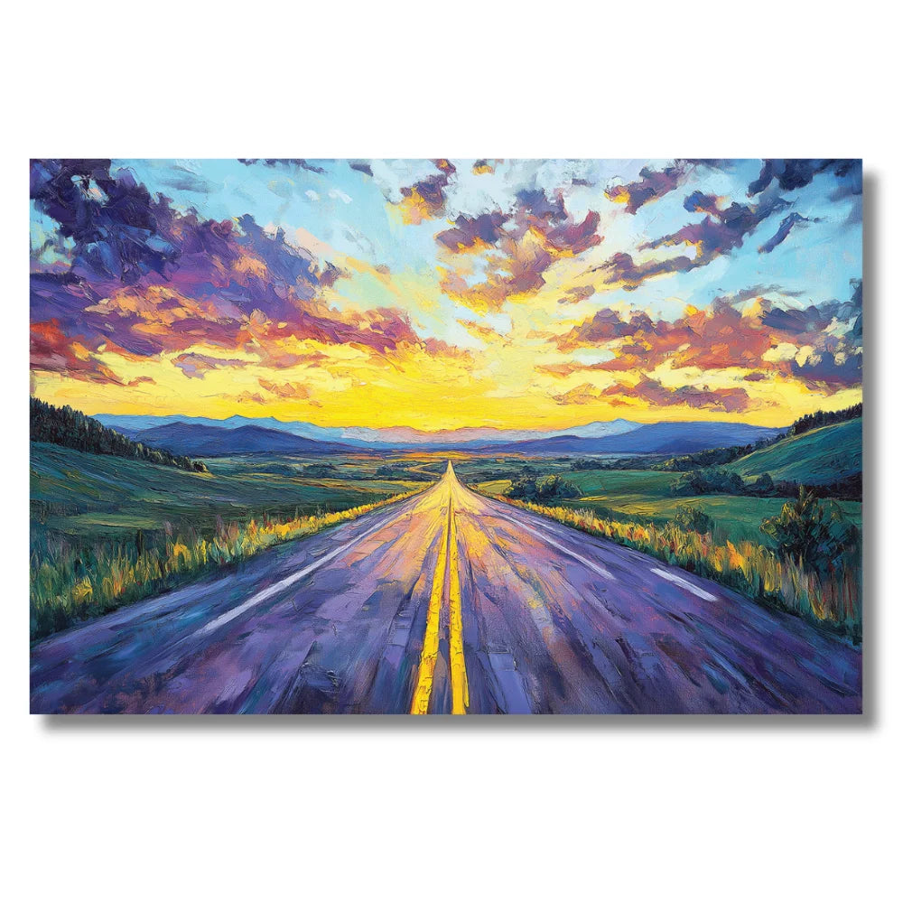 endless road painting