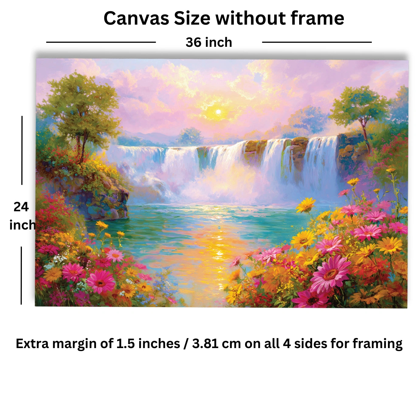 vastu_waterfall wall painting