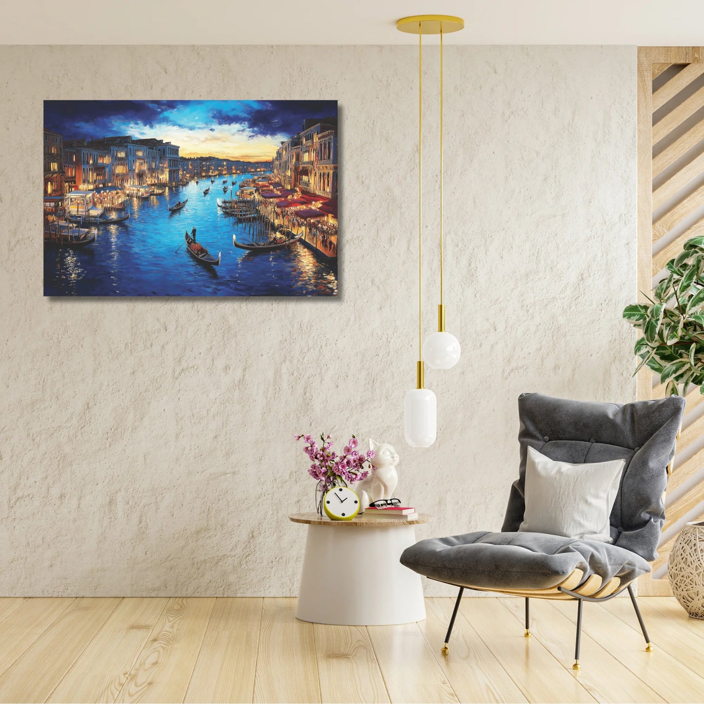 Canvas Venice Painting for Living Room Best for Wall Art Decoration
