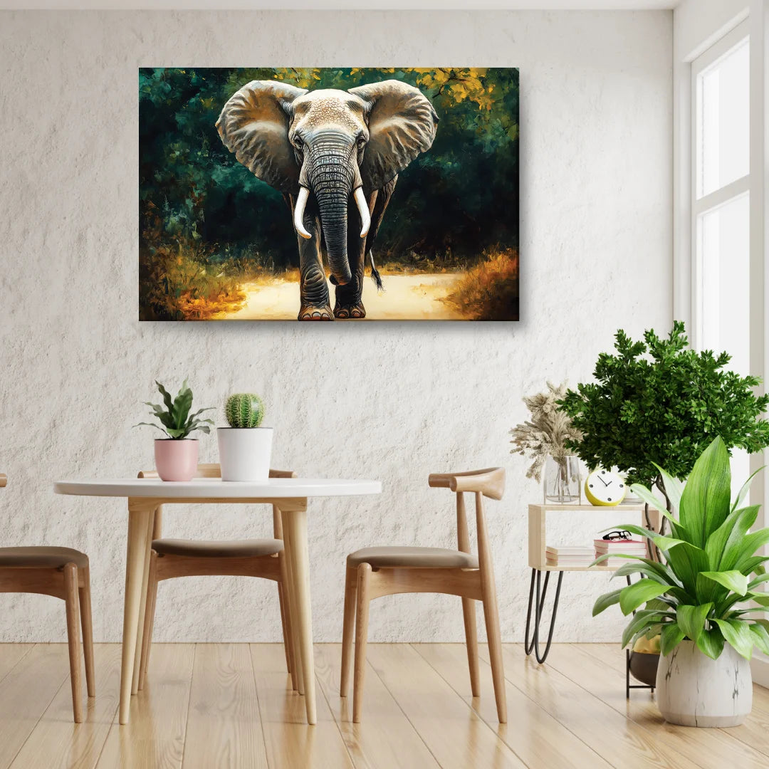 wall art elephant painting