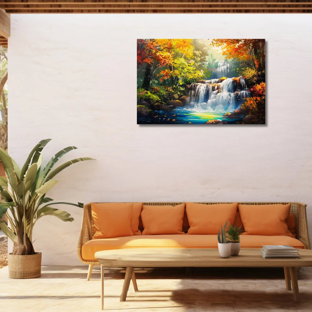 waterfall photo frame