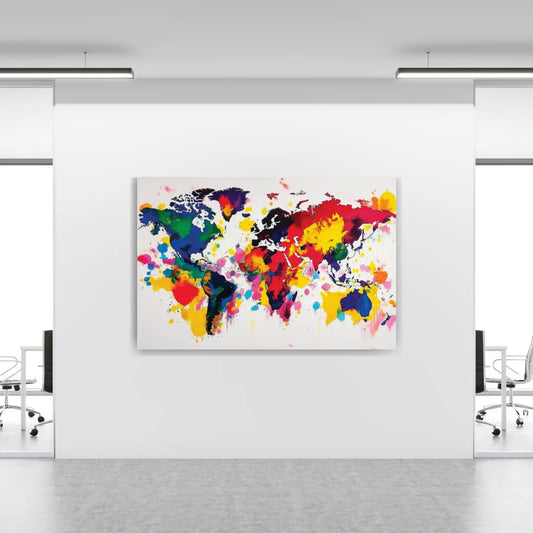 world map paintings viventq